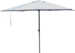 Escape Ομπρέλα Θαλάσσης Διαμέτρου 2.4m με UV Προστασία και Αεραγωγό Γκρι
