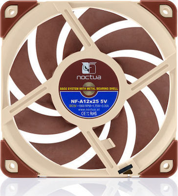 Noctua NF-A12x25 5V 120mm 3-Pin Case Fan Brown