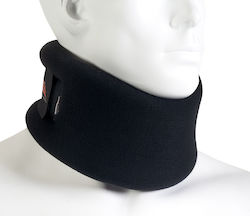 Medical Brace MB.180 Soft Cervical Collar 8cm Black Velvet-Black Metal