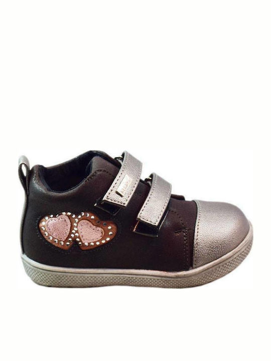 IQ Shoes Sweet Kids Boots with Hoop & Loop Closure Gray