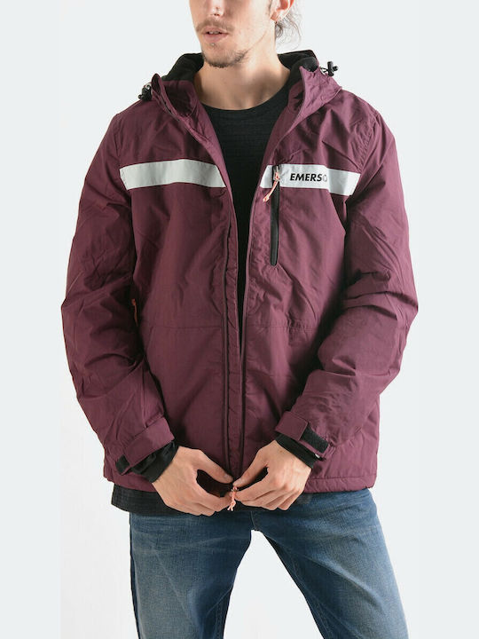Winter Jacke Wasserdicht Burgundisch