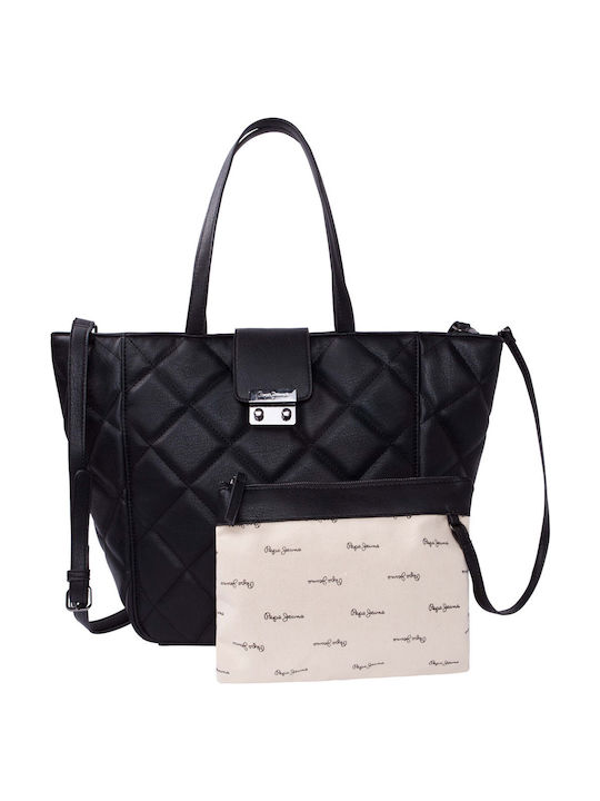 Pepe Jeans Alysia Women's Bag Shopper Shoulder Black