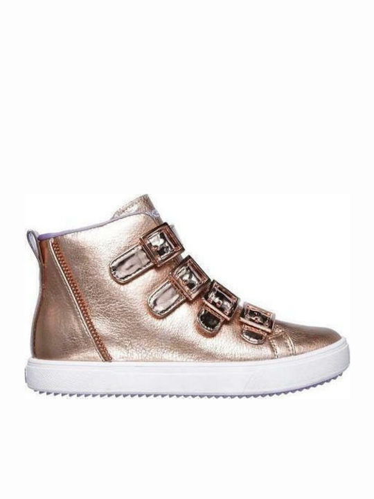 Shoutouts 2.0 Metallic Magic Kids Boots with Velcro Pink