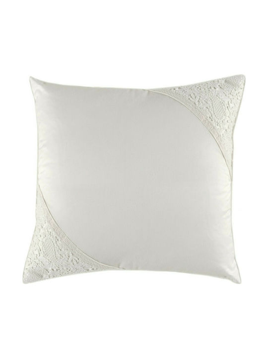 Kentia Decorative Pillow Case Milena White 45x45cm.