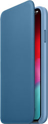 Apple Leather Folio Buchen Sie Synthetisches Leder Blau (iPhone XS Max) MRX52ZM/A