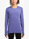 Freedom Winterlich Damen Bluse Langärmelig Lila