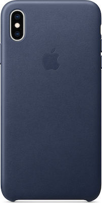 Apple Leather Case Umschlag Rückseite Leder Blau (iPhone XS Max) MRWU2ZM/A