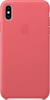 Apple Leather Case Peony Pink (iPhone XS Max)