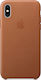 Apple Leather Case Saddle Brown (iPhone Xs)