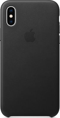 Apple Leather Case Black (iPhone Xs)