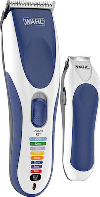 Wahl Professional Colorpro Cordless Combo Επαγγελματικό Σετ Επαναφορτιζόμενης Κουρευτικής Μηχανής White/Blue 9649-916