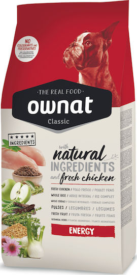 Ownat Classic Energy 4kg Dry Food for Adult Dogs with Chicken and Rice