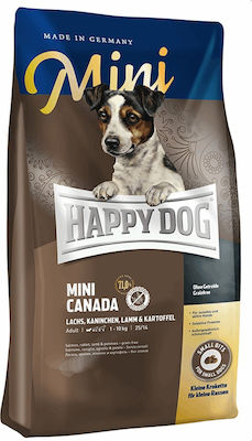 Happy Dog Mini Canada 4кг Суха храна за малки кучета с Агнешко, Картофи и Сьомга