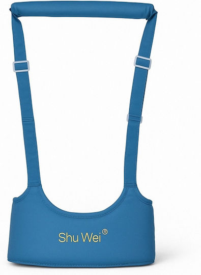 Shu Wei Baby Push Walker with Support Straps for 6+ Months Light Blue