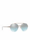 Vogue Women's Sunglasses with Rose Gold Metallic Frame and Grey Gradient Mirror Lenses VO4113S 50747C