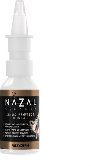 Frezyderm Nazal Cleaner Sinus Protect (0.9% NaCl) για Ιγμορίτιδα από 3 Ετών Ρινικό Σπρέι με Θαλασσινό Νερό για Όλη την Οικογένεια 30ml