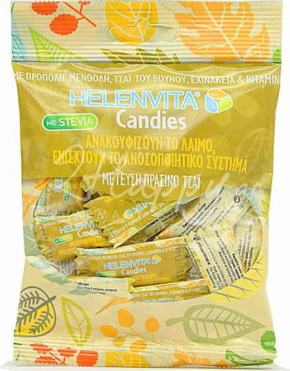 Helenvita Candies Πράσινο Τσάι Καραμέλες Πράσινο Τσάι 60gr 20τμχ