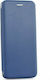 Forcell Curved Buchen Sie Synthetisches Leder Blau (Huawei P Smart)