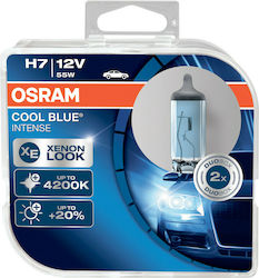 Osram Λάμπες Αυτοκινήτου Cool Blue Intense H7 Αλογόνου 4200K 12V 55W 2τμχ