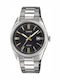 Casio Men's Watch 38.5mm Battery with Silver Metal Bracelet