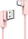 Usams Usams USB Typ-C Kabel USB 2.0 Männlich - USB-A Rosa Länge 1.2m