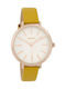 Oozoo Women'S Watch 38mm Battery With Yellow Leather Strap
