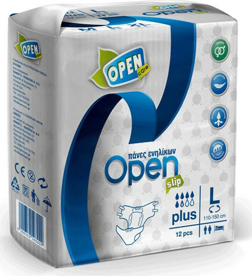 Open Care Πάνες Ενηλίκων No3 Large 12τμχ