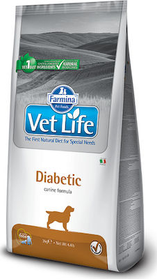 Farmina Vet Life Diabetic 2kg Dry Food for Adult Dogs with Chicken and Fish