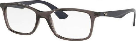 Ray Ban Plastic Eyeglass Frame Gray RB7047 5848