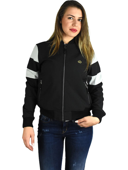 Emerson 182.EW11.79 Kurz Damen Bomberjacke Schwarz