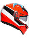 AGV K-3 SV Multi Attack Motorcycle Helmet Full Face ECE 22.05 Weight 1570g with Pinlock and Sun Visor