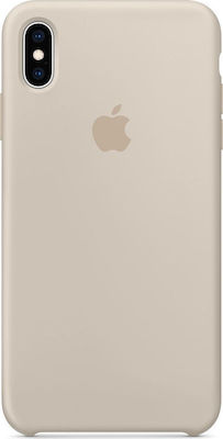 Apple Silicone Case Umschlag Rückseite Silikon Beige (iPhone XS Max) MRWJ2ZM/A