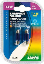Lampa Festoon Lamp Blue Car C5W Light Bulb Blue 12V 5W 2pcs