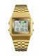 Skmei Watch Battery with Metal Bracelet Gold