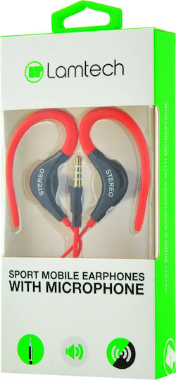 Lamtech Sport In-Ear Freihändig Kopfhörer mit Stecker 3.5mm Rot