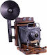 SP Souliotis Vintage Διακοσμητική Φωτογραφική Μηχανή Μεταλλική 16x14x21cm