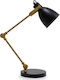 Pakketo PWL-0001 Office Lamp with Foldable Arm for Socket E27 in Black Color
