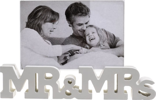 Click Plastic Photo Frame with White Frame
