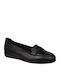 Scholl Phillis Leather Women's Moccasins in Black Color