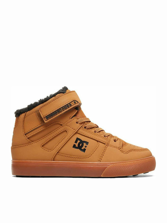 DC Kids Sneakers High Tabac Brown