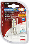 Lampa Λάμπα Αυτοκινήτου Hyper-Led Power 39 White H3 LED 6500K Ψυχρό Λευκό 24-28V 1τμχ