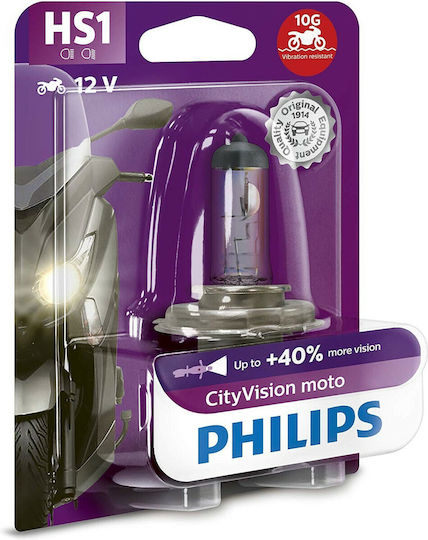 Philips Lampen Motorrad CityVision HS1 Halogen 12V 35W 1Stück