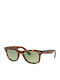Ray Ban Wayfarer Ease Sonnenbrillen mit Braun Schildkröte Rahmen und Grün Verlaufsfarbe Linse RB4340 6397/4M