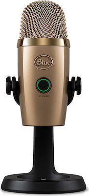 Blue Microphones Condenser USB Microphone Yeti Nano Desktop for Voice Cubano Gold