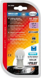 Lampa Lămpi Autoturismului Mega-Led Hi-Power 9 White P21/5W-BAY15D-1157 LED 6000K Alb rece 10-30V 21W 1buc