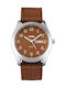 Skmei Watch Battery with Fabric Strap Brown