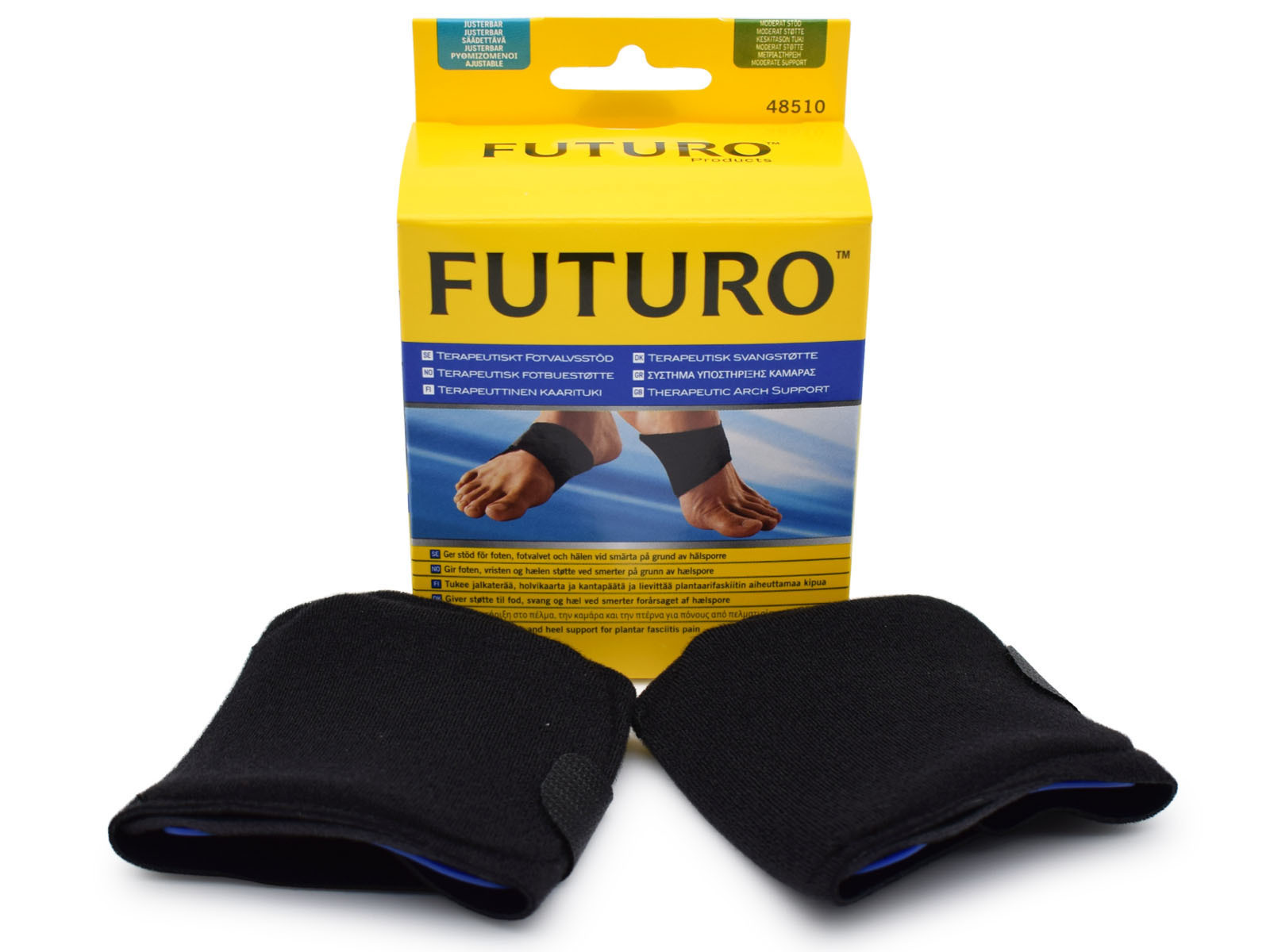 Futuro Therapeutic Arch Support Ελαστική Επιστραγαλίδα σε Μαύρο χρώμα