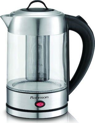 Rohnson Kettle 1.7lt 1850W Silver