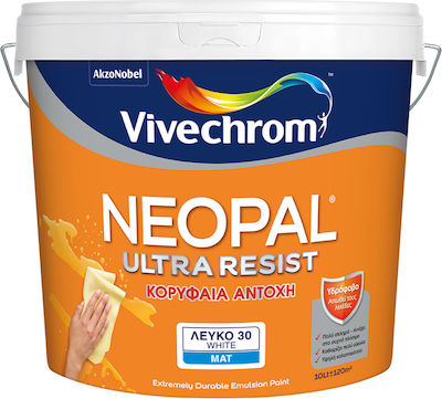 Vivechrom Neopal Ultra Resist Plastic Paint for Interior Use White 10lt