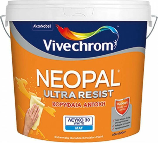 Vivechrom Neopal Ultra Resist Plastic Paint for Interior Use White 1lt